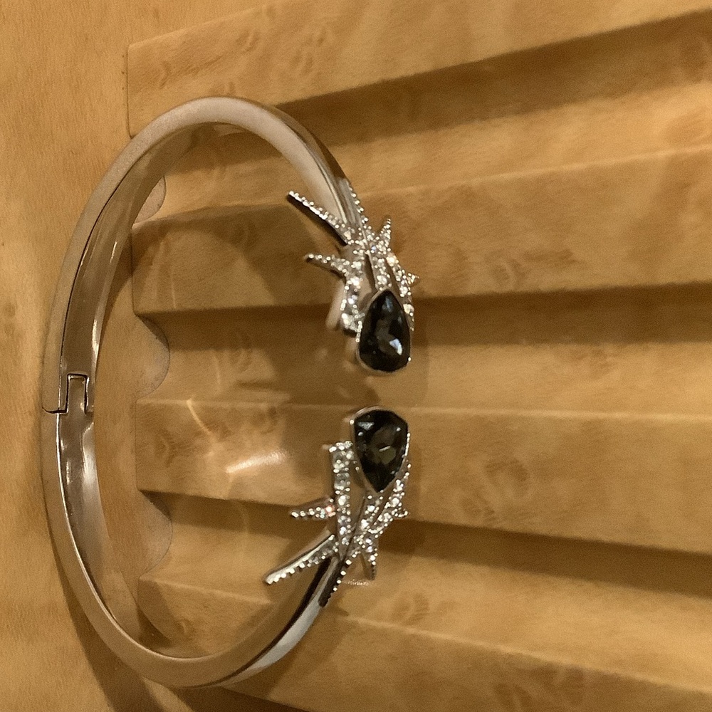 Starlit Silver and Black Bracelet